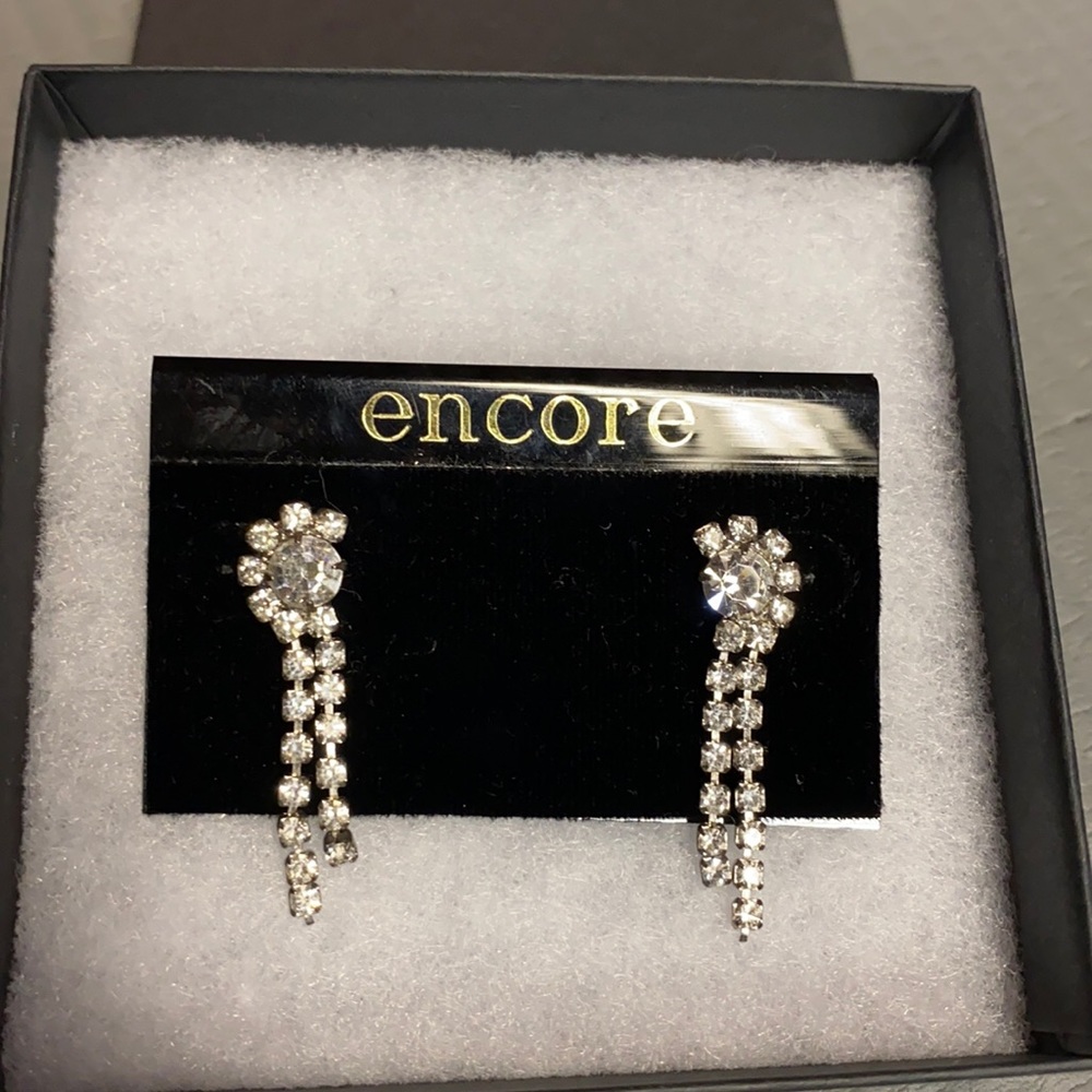 Encore Crystal Drop Earrings